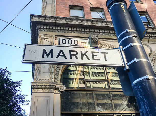 istock Famous Market Street sign 496956838