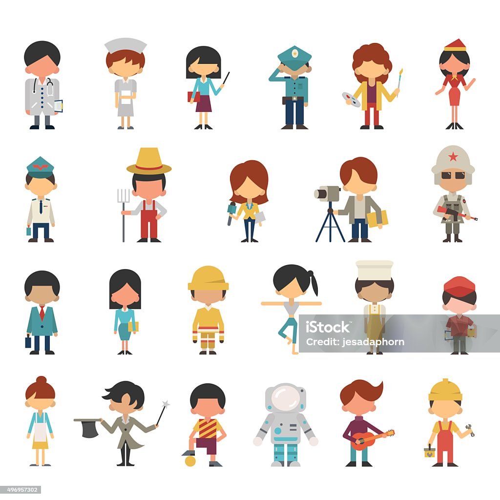 Multiple Occupations Concept Different Occupations For Kids