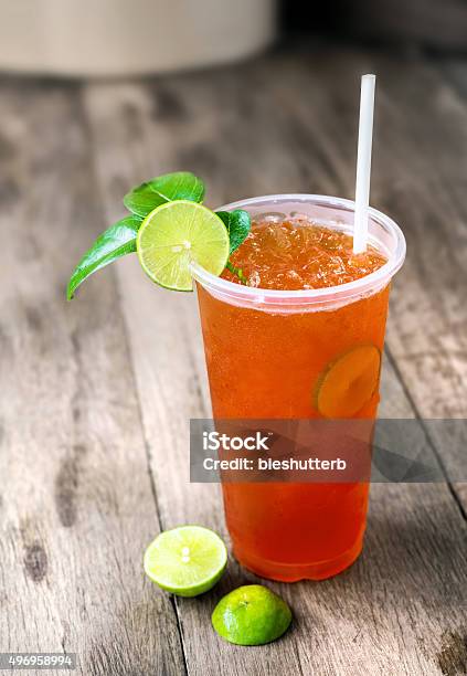 Lemon Ice Tea Stock Photo - Download Image Now - 2015, Brown, Carefree