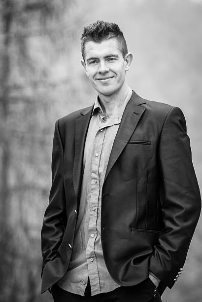 istock Handsome young business man outdoor posing 496960926