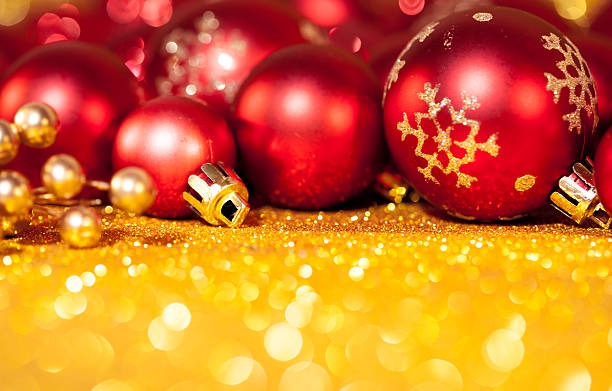 istock Christmas decoration on abstract background 496960960