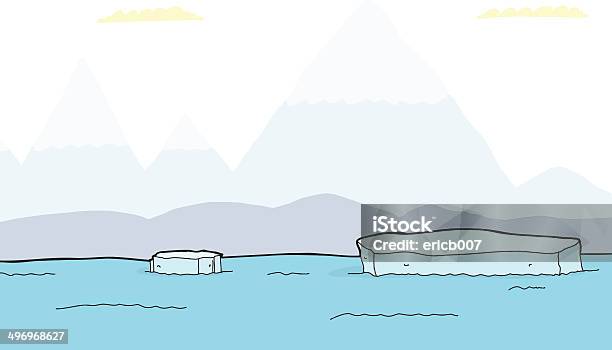 Ilustración de Piezas Del Iceberg Flotando y más Vectores Libres de Derechos de Bloque - Forma - Bloque - Forma, Fondos, Hielo