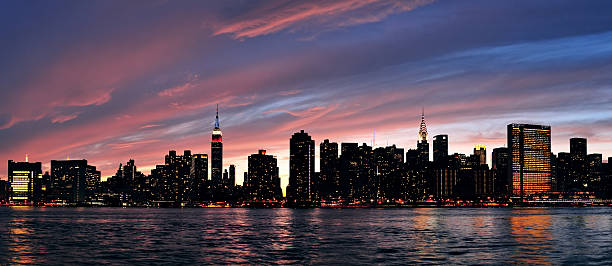 istock New York City Manhattan sunset panorama 496969663