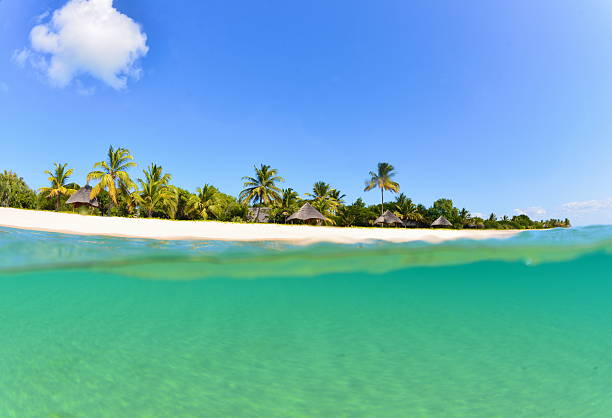 Mozambique Magic The view of one of the islands in Bazaruto Archipelago from the water. mozambique stock pictures, royalty-free photos & images