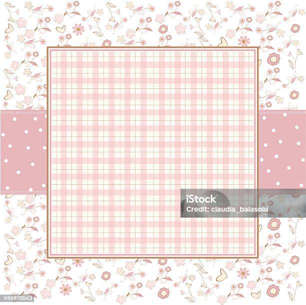 Template Frame Design For Greeting Card Stock Illustration - Download Image Now - Abstract, Arts Culture and Entertainment, Birthday