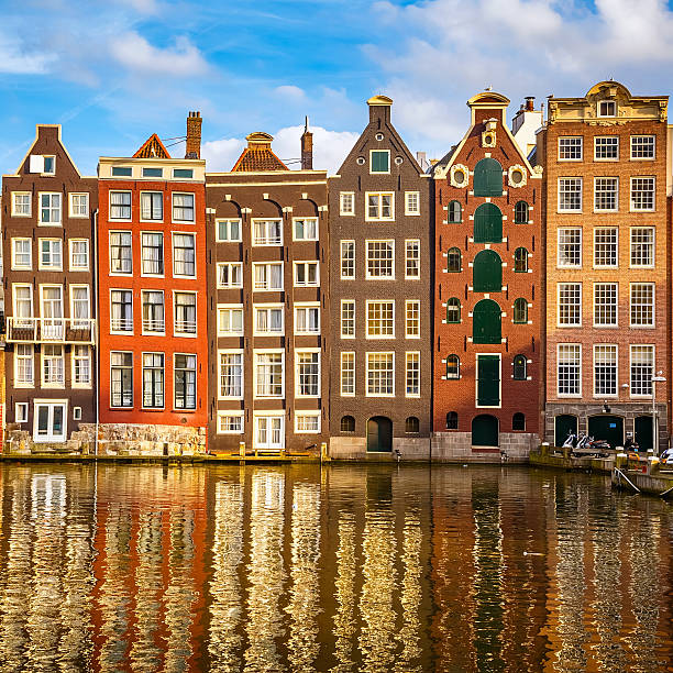 istock Old buildings in Amsterdam 496971723