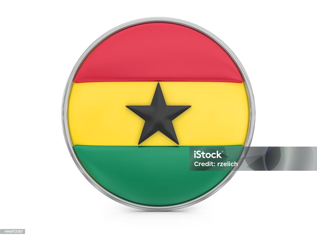 Flaga Ghany - Zbiór zdjęć royalty-free (Afryka)
