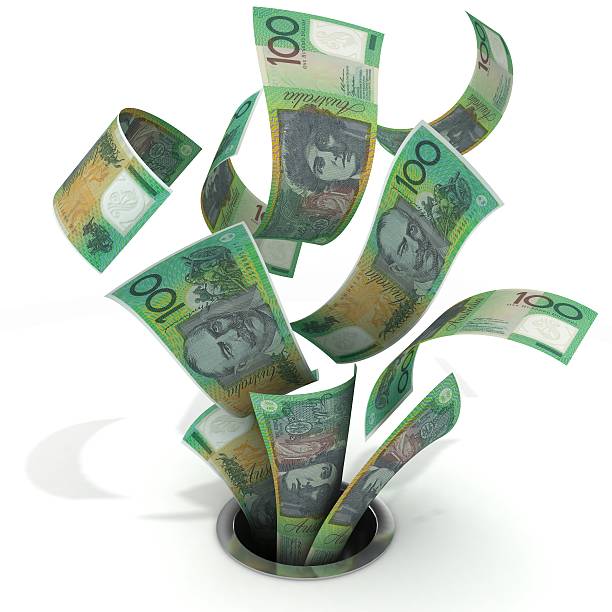australien money down the drain-englische redewendung - money down the drain stock-fotos und bilder