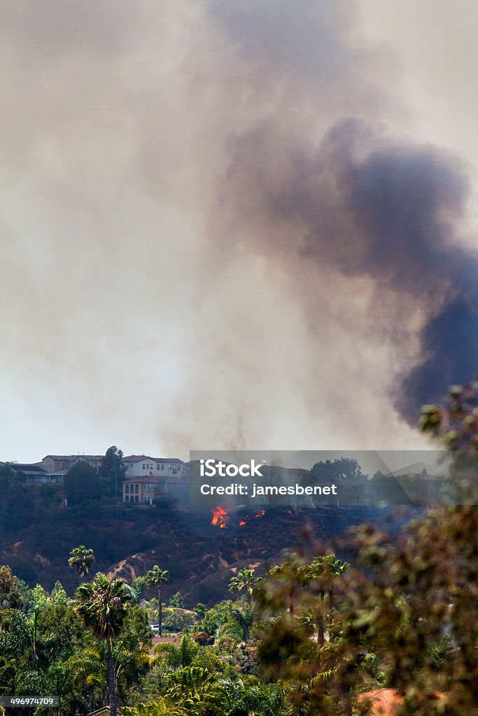 Häuser In Feuer Dager Kalifornien - Lizenzfrei Kalifornien Stock-Foto