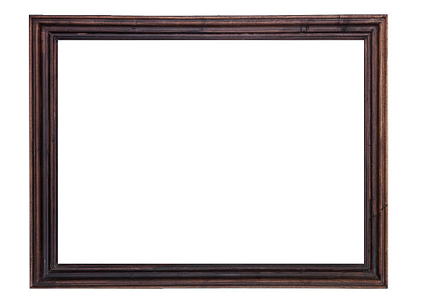istock Wooden frame is isolated on white 496975069