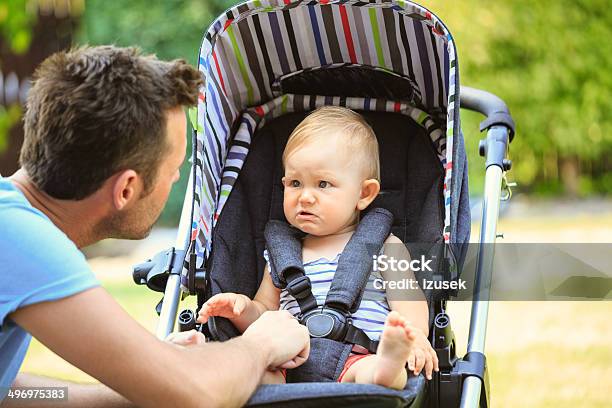Father And Baby Stock Photo - Download Image Now - Baby Stroller, Baby - Human Age, Father
