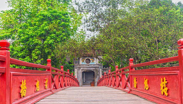 Ngoc Son Temple, The Huc bridge the centenary