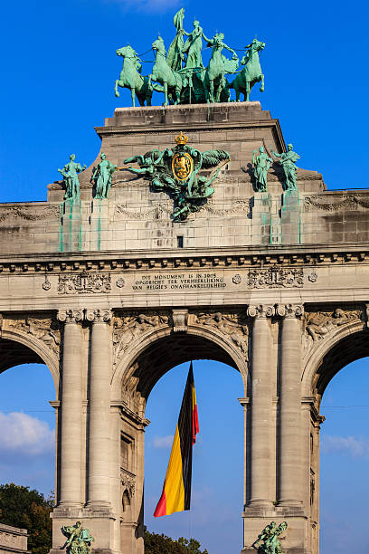 Brussels, Arc de Triomphe - Belgium stock photo