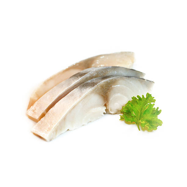 istock Japanese food style , Fresh Saba fish on white background 496982496