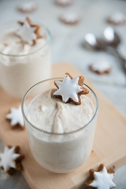 istock Christmas Dessert with cinnamon star cookies 496982784