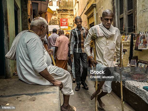 Varanasi India Stock Photo - Download Image Now - Polio, India, Indian Ethnicity