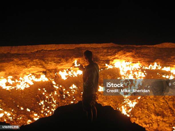 The Gates Of Hell Stock Photo - Download Image Now - Turkmenistan, Hell, Gate