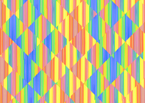 Multicolored abstract striped and square shape background. Digitally generated image.