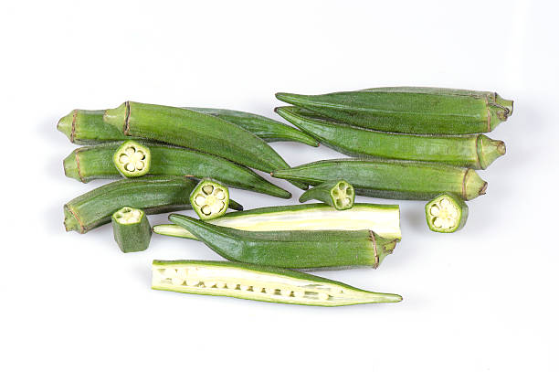 okras - cajun food stock-fotos und bilder