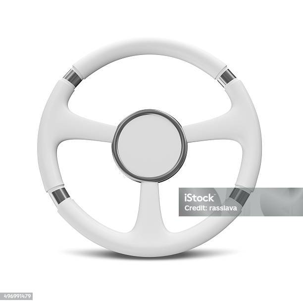 White Steering Wheel Stock Photo - Download Image Now - Steering Wheel, White Background, Airbag