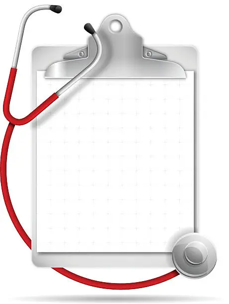 Vector illustration of Health Clipboard