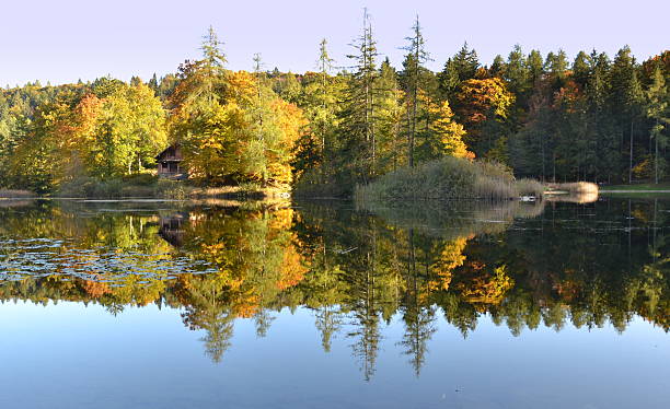 istock Autumn at Lake Cei 496995083