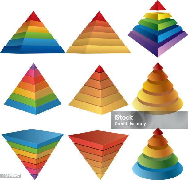 Object Types Pyramide Pyramid Charts Stock Illustration - Download Image Now - Pyramid ...
