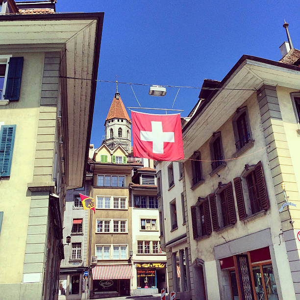 istock Thun street, Switzerland 496996345
