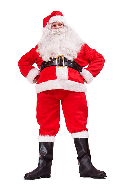 istock Santa Claus stands with hands on hips 496997616