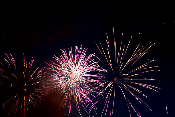 istock Big fireworks in the night summer sky 496998280