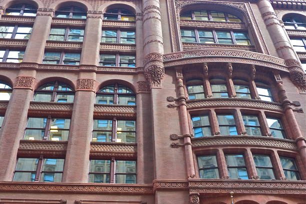 Chicago-Rookery, gros plan, architecture