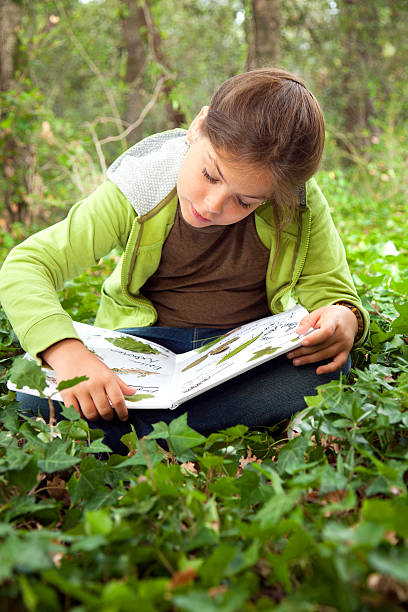Pretty girl sitting under tree and thinking about something while reading books   Note to inspector: the image is pre-Sept 1 2009