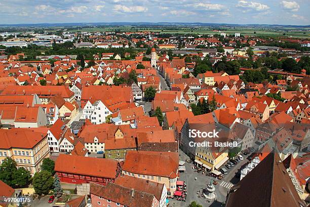 Noerdlingen Alten Deutschen Stadt Stockfoto und mehr Bilder von Ansicht aus erhöhter Perspektive - Ansicht aus erhöhter Perspektive, Bayern, Befestigungsmauer