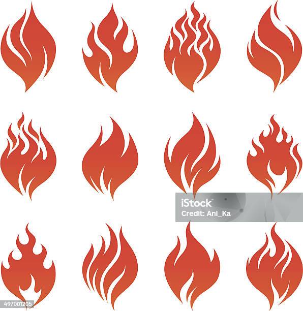화재 아이콘 불길에 대한 스톡 벡터 아트 및 기타 이미지 - 불길, 상징, 디자인 - Istock