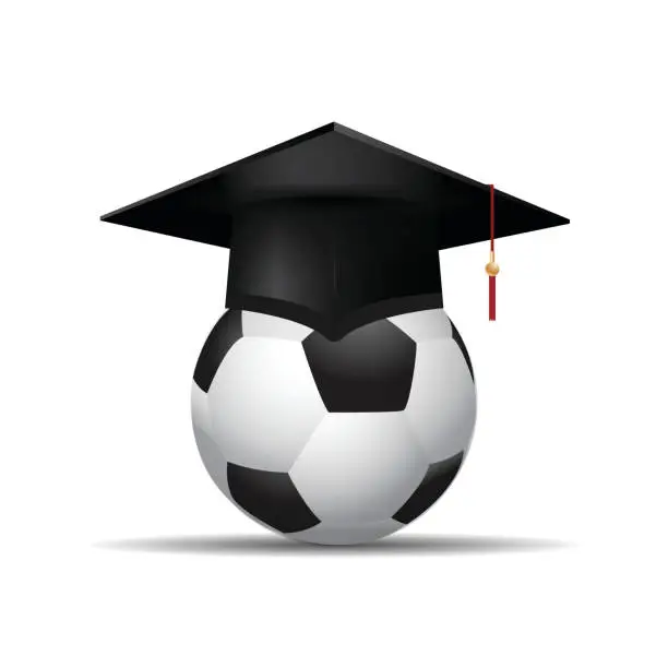 Vector illustration of Football academy