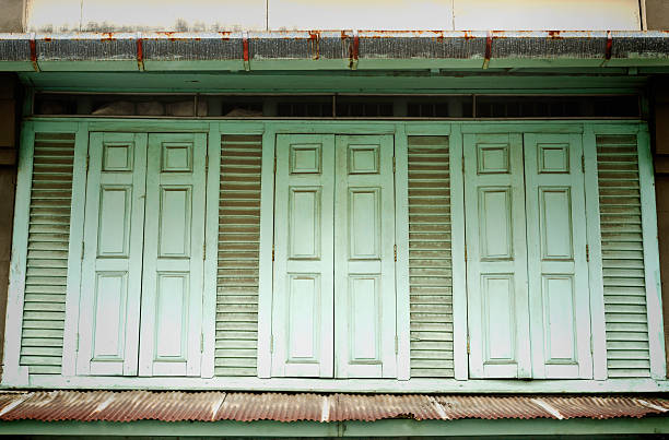 istock Old vintage style wooden door 497001757
