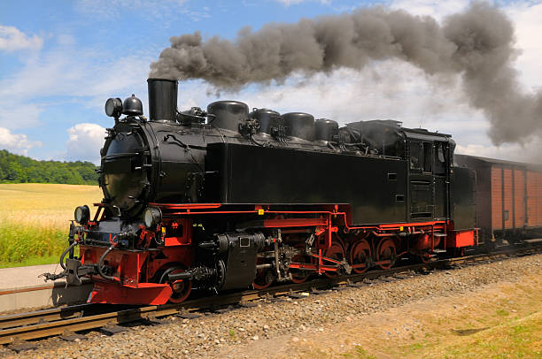 istock steam train on island Rugen 497003505