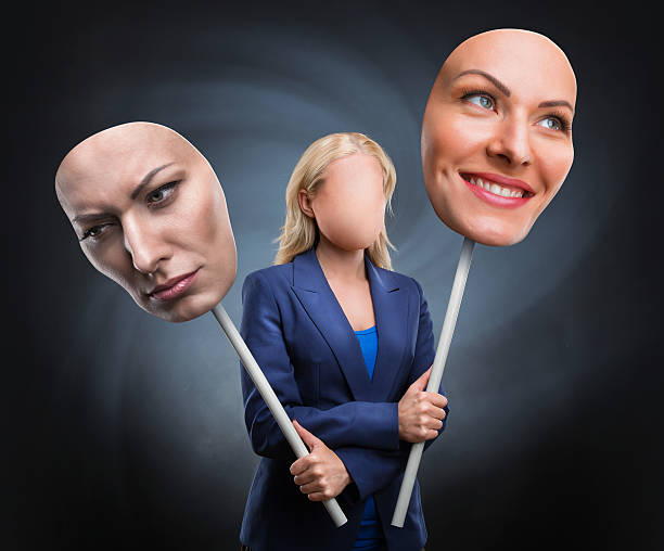 istock Businesswoman choosing humor 497005200