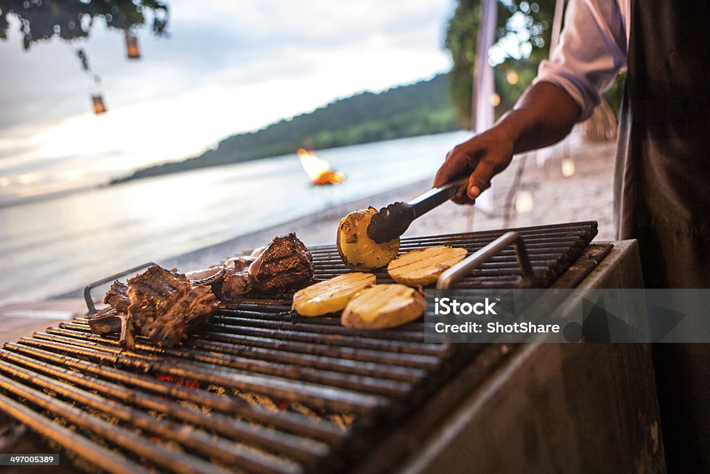 Barbeque pork ribs Barbecue Grill Stock Photo