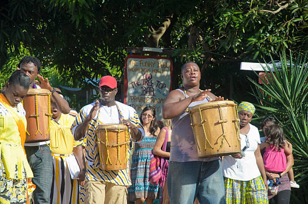 Garifuna liquidación día celebración - foto de stock