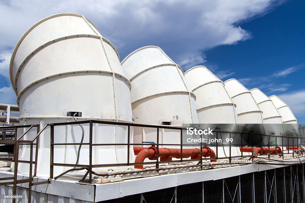 Industrial air conditioner on the roof Industrial air conditioner on the roof with blue sky Air Conditioner Stock Photo