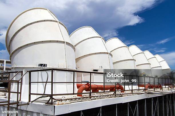 Industrial Air Conditioner On The Roof Stock Photo - Download Image Now - Air Conditioner, Air Duct, Appliance