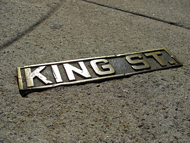 Sign of the historic King Street in Charleston, 2008 stock photo
