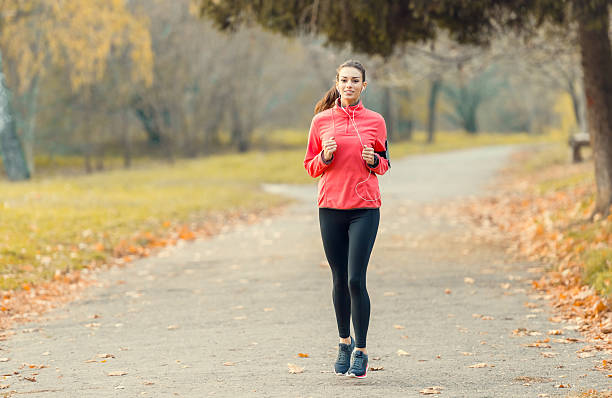 istock Running in the autumn park 497007164