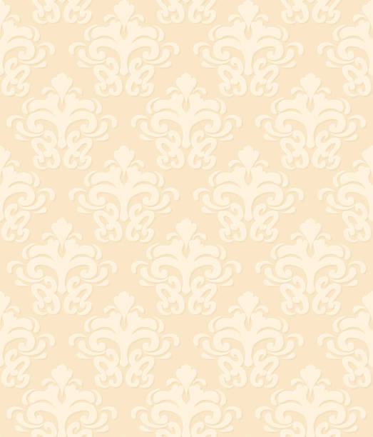 nahtlosen damast-muster - wallpaper pattern silk pattern rococo style stock-grafiken, -clipart, -cartoons und -symbole