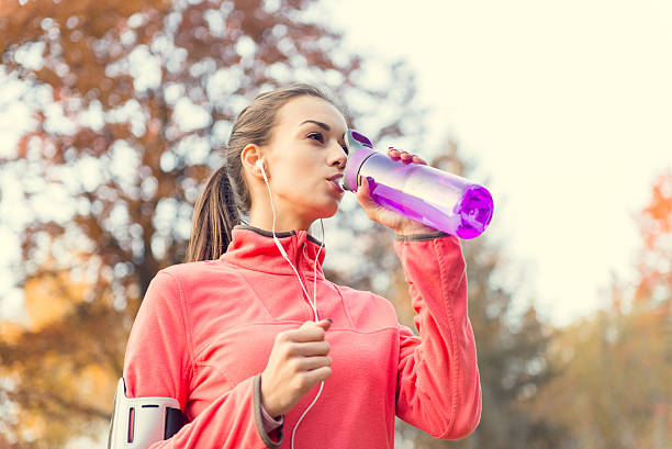istock Running in the autumn park 497007586