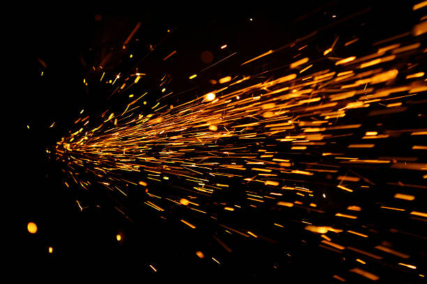 istock Glowing Flow of Sparks in the Dark 497008109