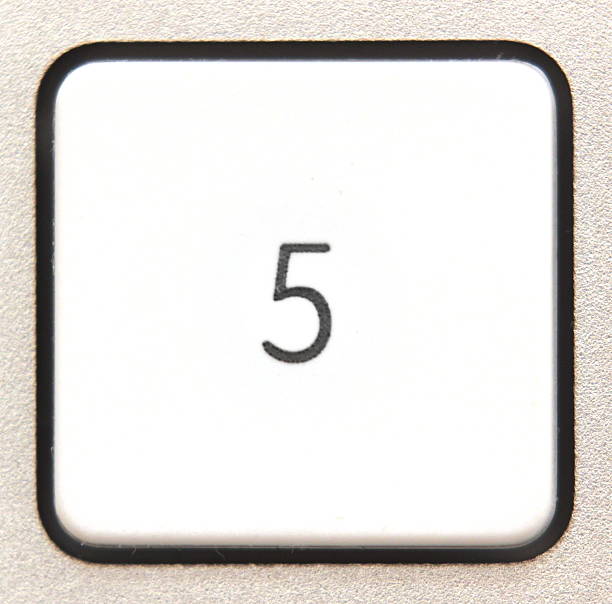 Number 5 Button 30+ Typing Numpad Computer Keyboard Computer Stock Photos, Pictures ...