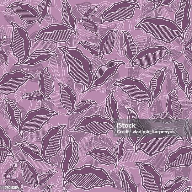 Seem Less Spring Textures Decorative Ornamental Seamless Spring Pattern Texture With Leave Stock ...