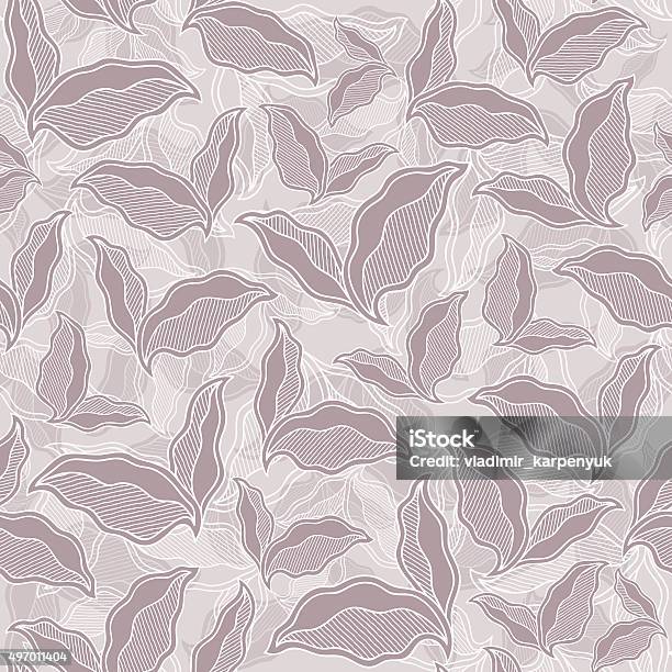 Seem Less Spring Textures Decorative Ornamental Seamless Spring Pattern Texture With Leave Stock ...